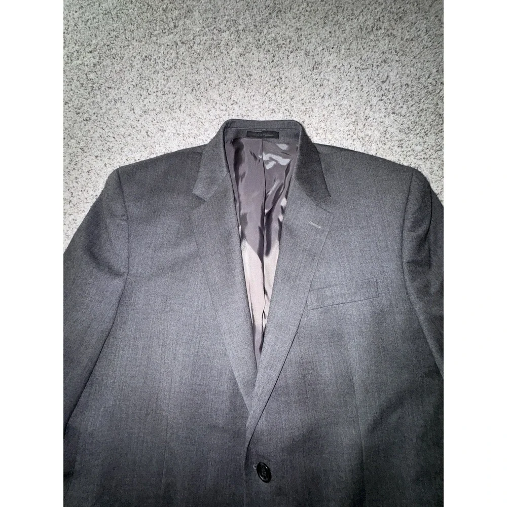 Chaps Men's Dark Gray Suit Jacket Blazer 100% Wool – Size 44R
